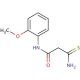 3-amino-N-(2-methoxyphenyl)-3-thioxopropanamide (CAS 727694-70-4) - chemical structure image
