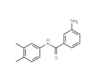3-Amino-N-(3,4-dimethylphenyl)benzamide (CAS 102630-89-7) - chemical structure image