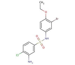 3-Amino-N-(3-bromo-4-ethoxy-phenyl)-4-chloro-benzenesulfonamide - chemical structure image