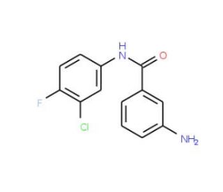 3-Amino-N-(3-chloro-4-fluorophenyl)benzamide - chemical structure image
