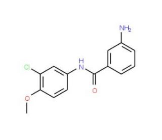 3-Amino-N-(3-chloro-4-methoxyphenyl)benzamide - chemical structure image