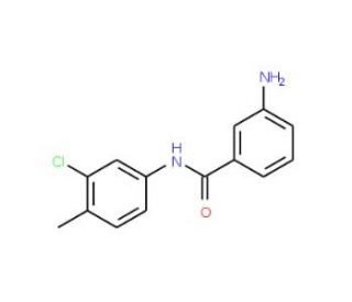3-Amino-N-(3-chloro-4-methylphenyl)benzamide - chemical structure image