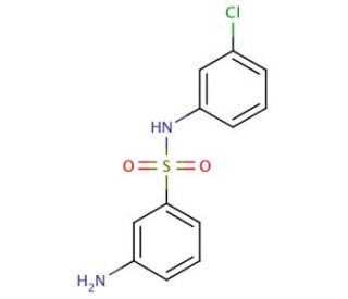 3-Amino-N-(3-chloro-phenyl)-benzenesulfonamide (CAS 438017-93-7) - chemical structure image