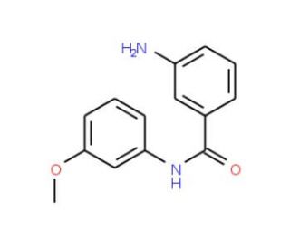 3-Amino-N-(3-methoxyphenyl)benzamide (CAS 22240-96-6) - chemical structure image