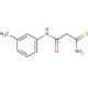 3-amino-N-(3-methylphenyl)-3-thioxopropanamide - chemical structure image