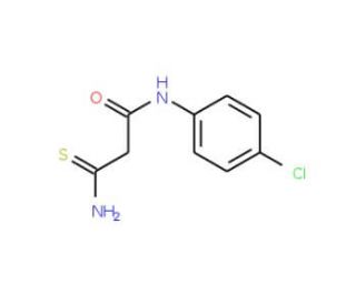 3-amino-N-(4-chlorophenyl)-3-thioxopropanamide (CAS 102817-87-8) - chemical structure image