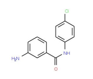 3-Amino-N-(4-chlorophenyl)benzamide (CAS 115175-17-2) - chemical structure image