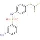3-Amino-N-(4-difluoromethylsulfanyl-phenyl)-benzenesulfonamide - chemical structure image