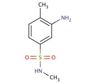 3-amino-N,4-dimethylbenzene-1-sulfonamide - chemical structure image