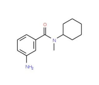 3-Amino-N-cyclohexyl-N-methyl-benzamide (CAS 675112-76-2) - chemical structure image