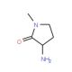 3-Amino-N-methyl-2-pyrrolidinone (CAS 119329-48-5) - chemical structure image