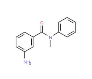 3-Amino-N-methyl-N-phenylbenzamide (CAS 14309-78-5) - chemical structure image