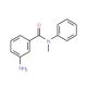 3-Amino-N-methyl-N-phenylbenzamide (CAS 14309-78-5) - chemical structure image