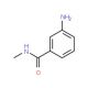 3-Amino-N-methylbenzamide (CAS 25900-61-2) - chemical structure image
