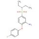 3-Amino-N,N-diethyl-4-(4-fluoro-phenoxy)-benzenesulfonamide - chemical structure image