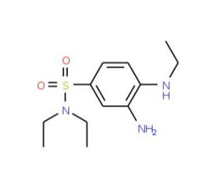 3-amino-N,N-diethyl-4-(ethylamino)benzenesulfonamide - chemical structure image