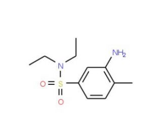 3-Amino-N,N-diethyl-4-methyl-benzenesulfonamide (CAS 17354-60-8) - chemical structure image