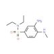 3-amino-N,N-diethyl-4-(methylamino)benzenesulfonamide (CAS 49804-44-6) - chemical structure image
