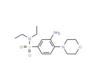 3-Amino-N,N-diethyl-4-morpholin-4-yl-benzenesulfonamide (CAS 22745-68-2) - chemical structure image