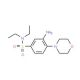 3-Amino-N,N-diethyl-4-morpholin-4-yl-benzenesulfonamide (CAS 22745-68-2) - chemical structure image
