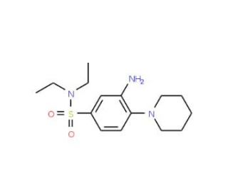 3-Amino-N,N-diethyl-4-piperidin-1-yl-benzenesulfonamide (CAS 22745-63-7) - chemical structure image
