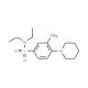 3-Amino-N,N-diethyl-4-piperidin-1-yl-benzenesulfonamide (CAS 22745-63-7) - chemical structure image