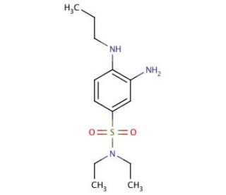 3-amino-N,N-diethyl-4-(propylamino)benzenesulfonamide - chemical structure image