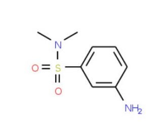 3-Amino-N,N-dimethyl-benzenesulfonamide (CAS 6274-18-6) - chemical structure image