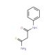 3-amino-N-phenyl-3-thioxopropanamide (CAS 059749-96-1) - chemical structure image