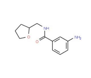 3-Amino-N-(tetrahydro-2-furanylmethyl)benzamide - chemical structure image