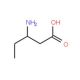 3-Amino-pentanoic acid (CAS 18664-78-3) - chemical structure image