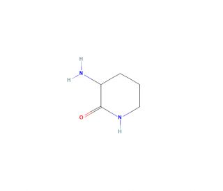 3-Amino-piperidin-2-one (CAS 1892-22-4) - chemical structure image