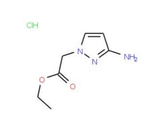(3-Amino-pyrazol-1-yl)-acetic acid ethyl ester hydrochloride - chemical structure image
