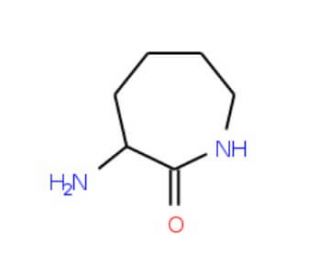 3-Aminoazepan-2-one (CAS 17929-90-7) - chemical structure image