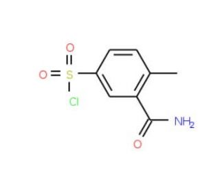 3-(aminocarbonyl)-4-methylbenzenesulfonyl chloride - chemical structure image