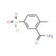 3-(aminocarbonyl)-4-methylbenzenesulfonyl chloride - chemical structure image