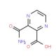 3-(Aminocarbonyl)pyrazine-2-carboxylic acid (CAS 67367-37-7) - chemical structure image