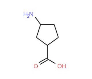 3-Aminocyclopentanecarboxylic acid (CAS 89614-96-0) - chemical structure image