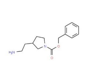 3-Aminoethyl-1-N-Cbz-pyrrolidine (CAS 811842-07-6) - chemical structure image