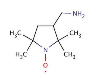 3-Aminomethyl-2,2,5,5-tetramethyl-1-pyrrolidinyloxy (CAS 54606-49-4) - chemical structure image