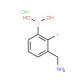 3-(Aminomethyl)-2-fluorophenylboronic acid hydrochloride (CAS 1072946-44-1) - chemical structure image