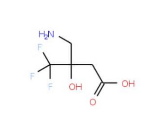 3-(aminomethyl)-4,4,4-trifluoro-3-hydroxybutanoic acid - chemical structure image