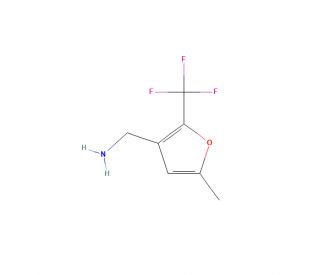 3-(Aminomethyl)-5-methyl-2-(trifluoromethyl)furan (CAS 306935-05-7) - chemical structure image