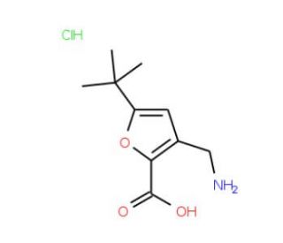 3-Aminomethyl-5-tert-butyl-furan-2-carboxylic acid hydrochloride - chemical structure image