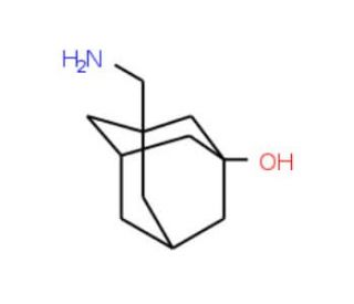 3-(Aminomethyl)adamantan-1-ol (CAS 67496-96-2) - chemical structure image
