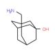 3-(Aminomethyl)adamantan-1-ol (CAS 67496-96-2) - chemical structure image