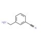 3-(aminomethyl)benzonitrile (CAS 10406-24-3) - chemical structure image
