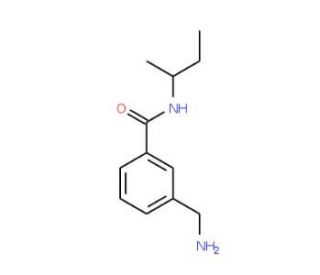 3-(aminomethyl)-N-(butan-2-yl)benzamide - chemical structure image