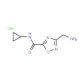 3-(Aminomethyl)-N-cyclopropyl-1,2,4-oxadiazole-5-carboxamide hydrochloride - chemical structure image