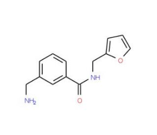 3-(aminomethyl)-N-(furan-2-ylmethyl)benzamide - chemical structure image